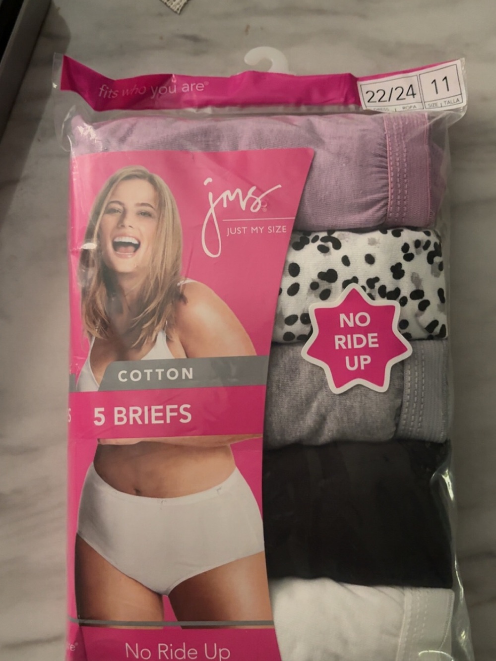JMS Just My Size Cotton Briefs – 5-Pack – Size 11 (22/24)

New